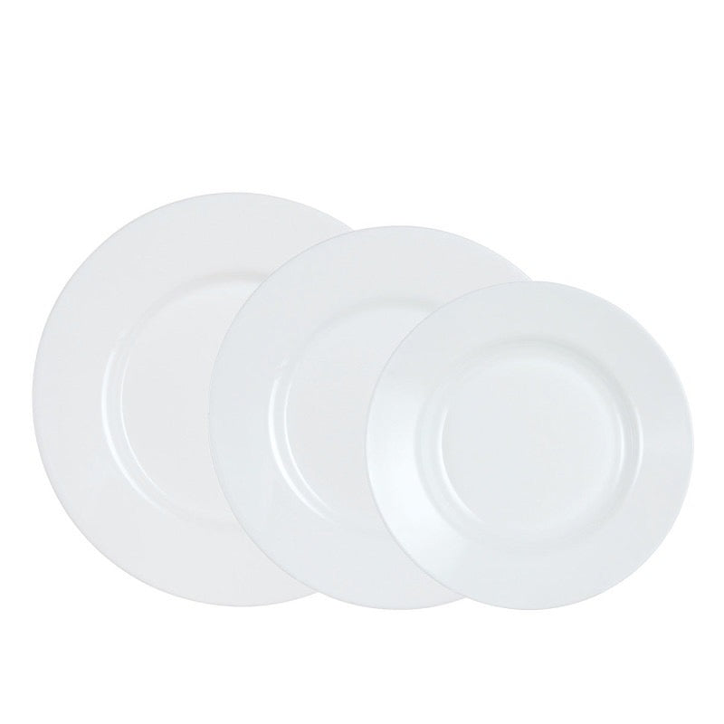 סט צלחות 18 חלקים Luminarc דגם Plumi White