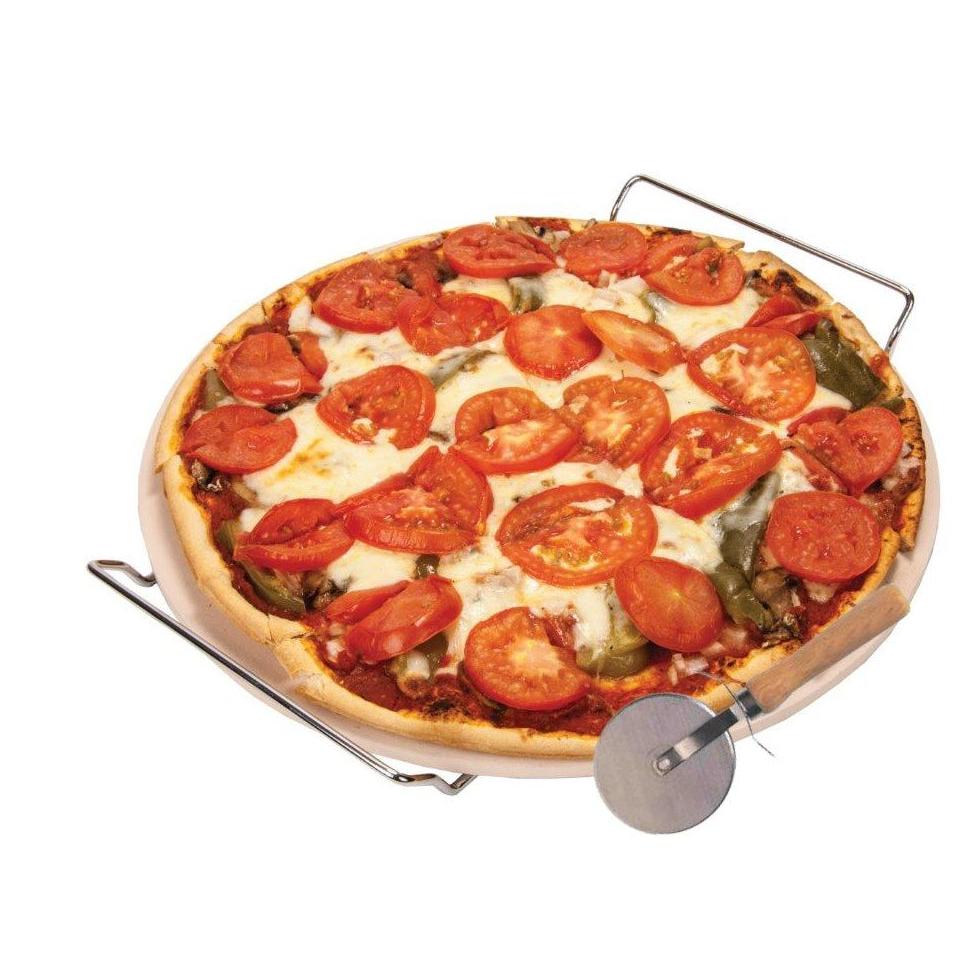 אבן טאבון 33 ס״מ סולתם + מעמד + גלגלת