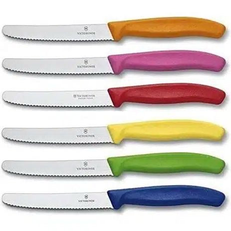 סכין ירקות להב עגול משונן Victorinox