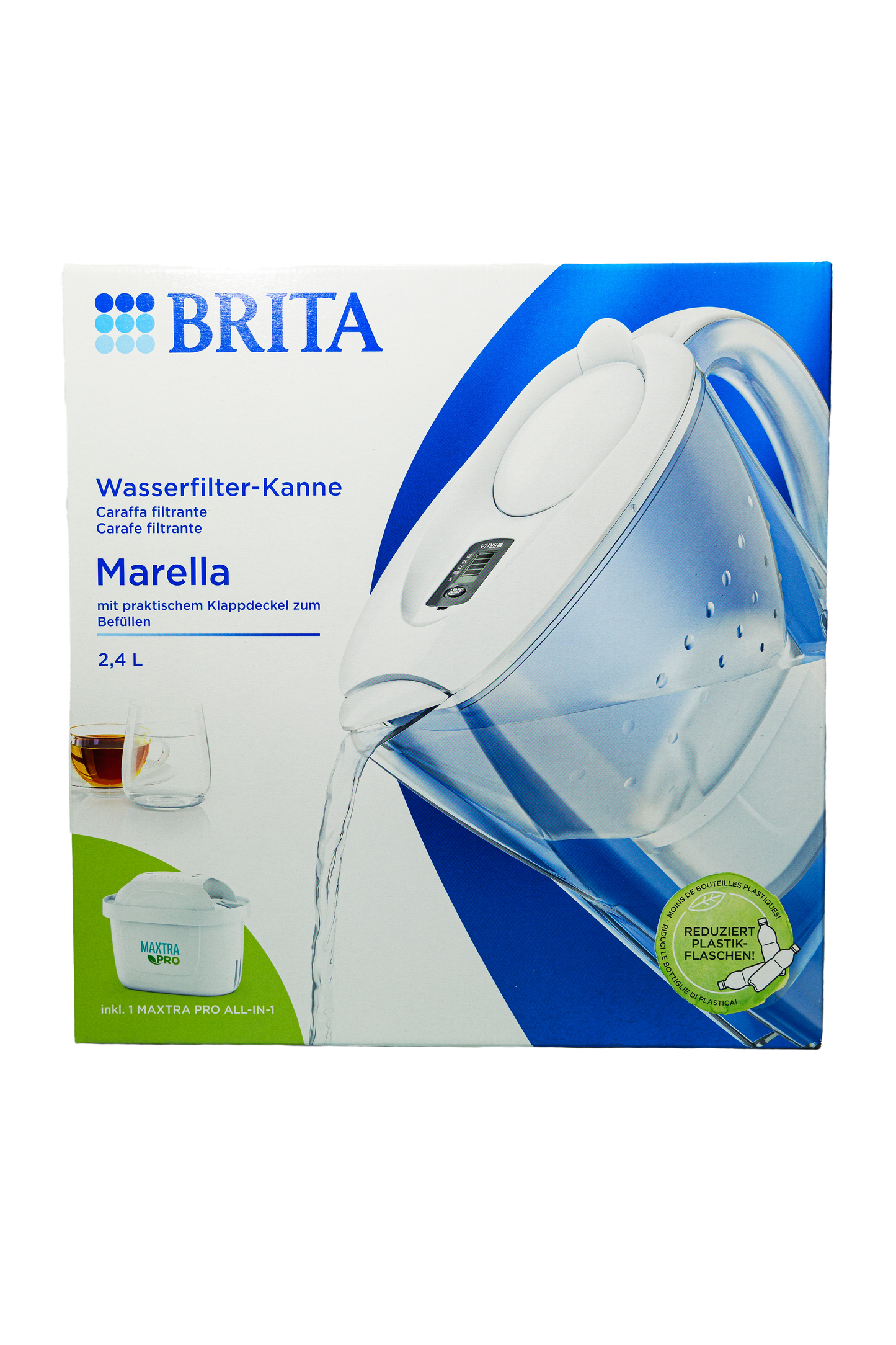 קנקן לסינון מים BRITA דגם Marella + 3 פילטרים