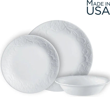 סט צלחות 12 חלקים CORELLE מבית קורנינג דגם Bella Faenza