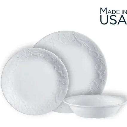 סט צלחות 12 חלקים CORELLE מבית קורנינג דגם Bella Faenza