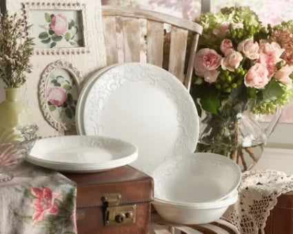 סט צלחות 18 חלקים CORELLE מבית קורנינג דגם Bella Faenza