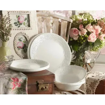 סט צלחות 12 חלקים CORELLE מבית קורנינג דגם Bella Faenza