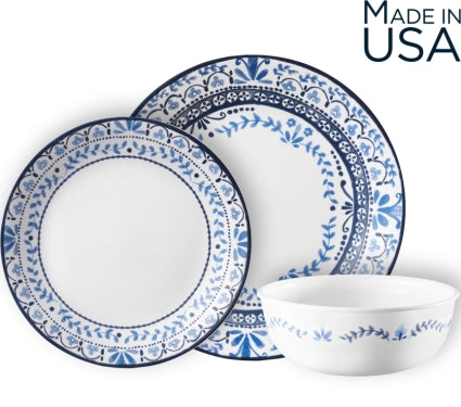 סט צלחות 18 חלקים CORELLE מבית קורנינג דגם Portofino
