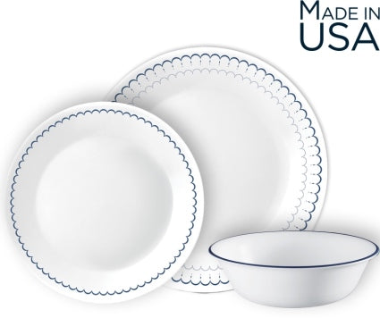 סט צלחות 18 חלקים CORELLE מבית קורנינג דגם Caspian