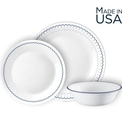 סט צלחות 18 חלקים CORELLE מבית קורנינג דגם Caspian