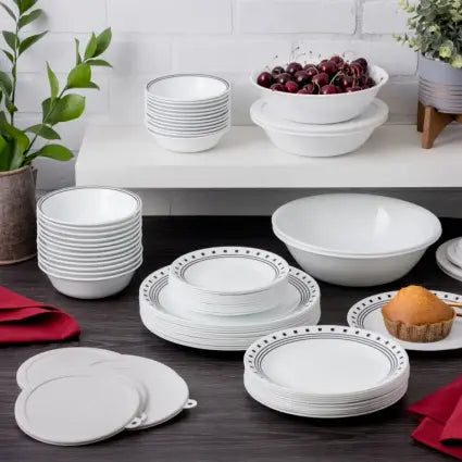 סט צלחות 18 חלקים CORELLE מבית קורנינג דגם City Block