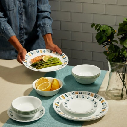 סט צלחות 18 חלקים CORELLE מבית קורנינג דגם Anders