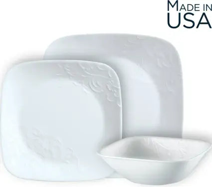 סט צלחות 18 חלקים CORELLE מבית קורנינג דגם Cherish Square