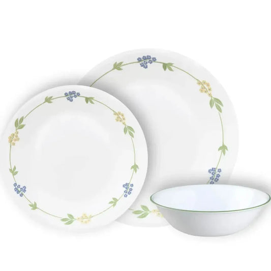 סט צלחות 18 חלקים CORELLE מבית קורנינג דגם Secret Garden