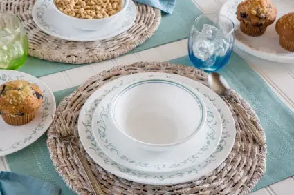סט צלחות 18 חלקים CORELLE מבית קורנינג דגם Country Cottage