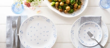 סט צלחות 18 חלקים CORELLE מבית קורנינג דגם Provincial Blue