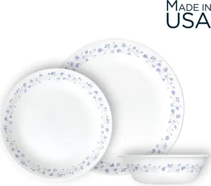 סט צלחות 18 חלקים CORELLE מבית קורנינג דגם Lilac Blush