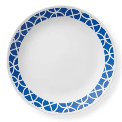 סט צלחות 18 חלקים CORELLE מבית קורנינג דגם Cobalt Circles