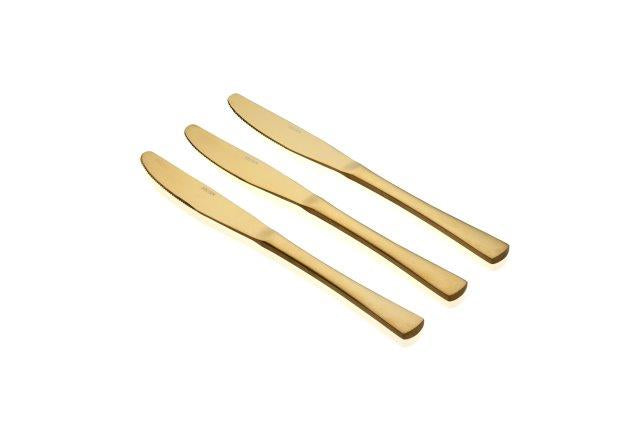 סט סכינים 3 חלקים זהב מבית סולתם דגם Barkan