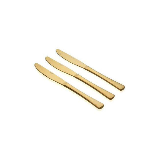 סט סכינים 3 חלקים זהב מבית סולתם דגם Barkan