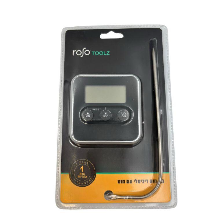 מד חום דיגיטלי עם חוט ROSO
