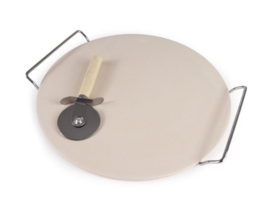 אבן טאבון 33 ס״מ סולתם + מעמד + גלגלת