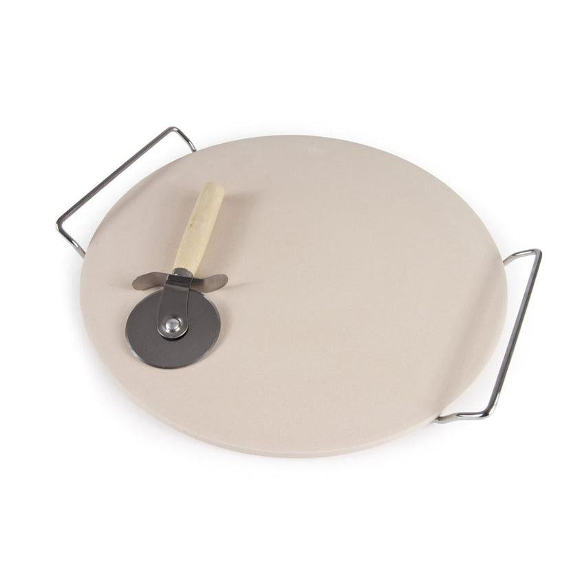 אבן טאבון 33 ס״מ סולתם + מעמד + גלגלת