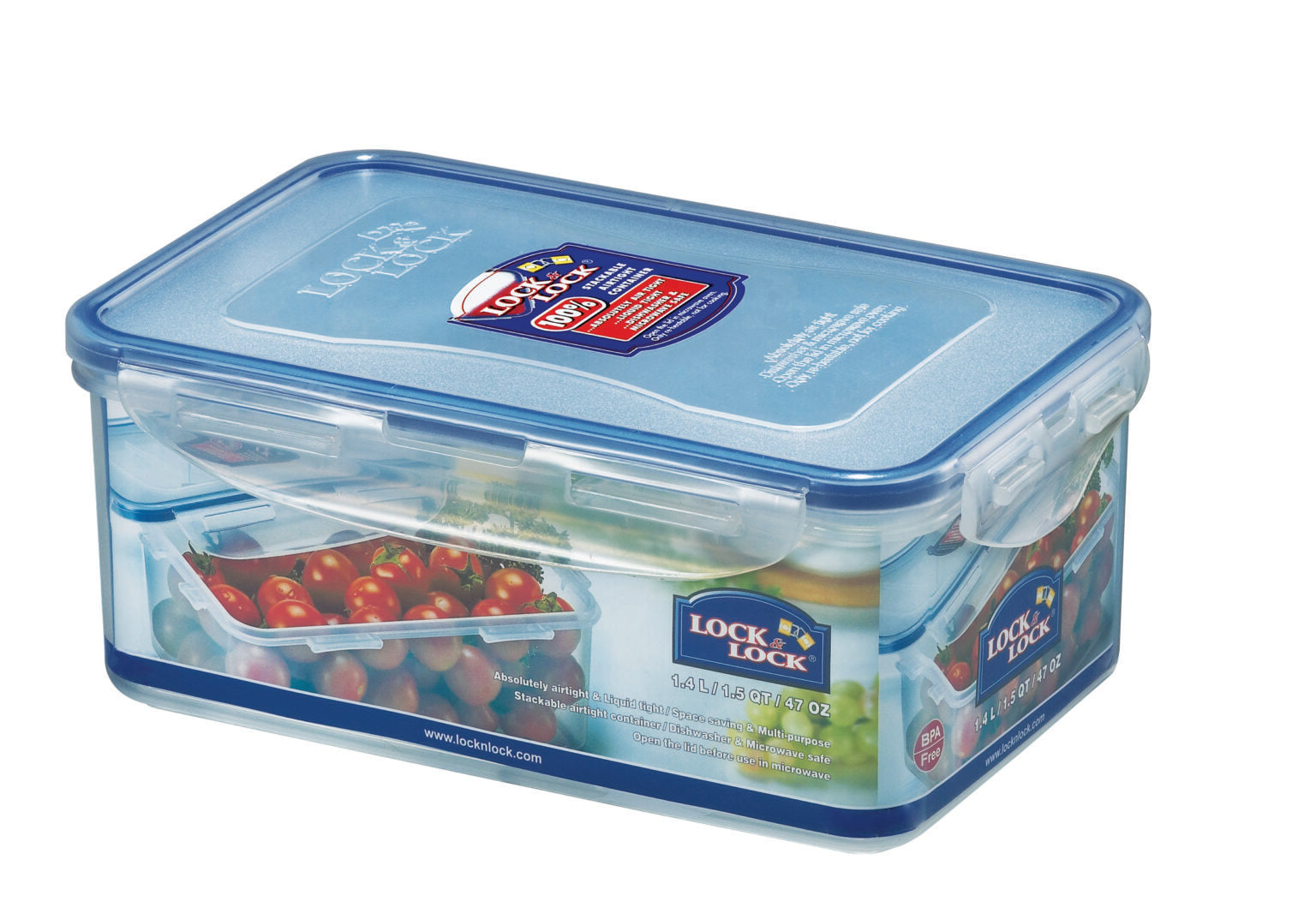 קופסת אחסון Lock&Lock הרמטית 1.4 ליטר דגם 817H