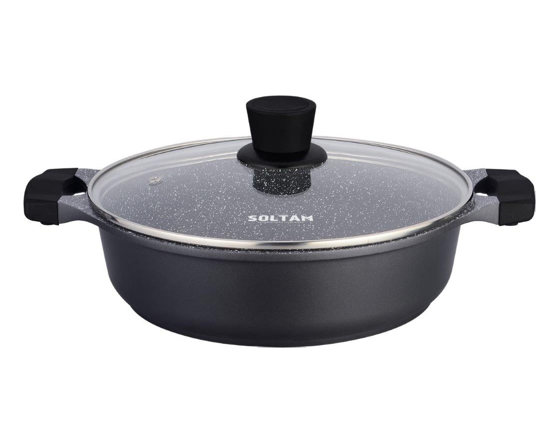 סיר סוטאז׳ סולתם 28 ס״מ 3.7 ליטר מסדרת Magma Black