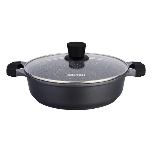 סיר סוטאז׳ סולתם 28 ס״מ 3.7 ליטר מסדרת Magma Black