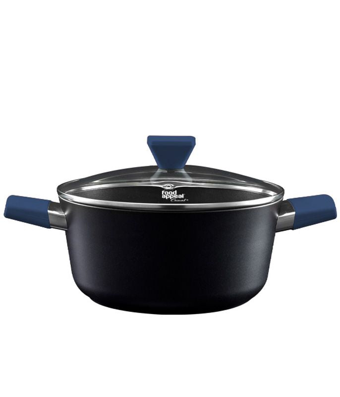 סיר 18 ס״מ 1.7 ליטר ידיות כחולות Food Appeal מסדרת Casual Plus