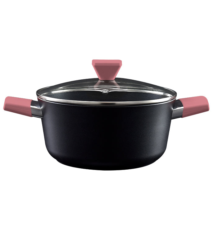 סיר 24 ס״מ 4.2 ליטר ידיות סגולות Food Appeal מסדרת Casual Plus