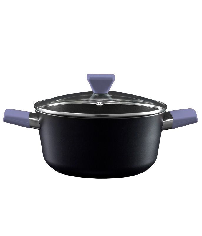 סיר 26 ס״מ 5.1 ליטר ידיות סגולות Food Appeal מסדרת Casual Plus