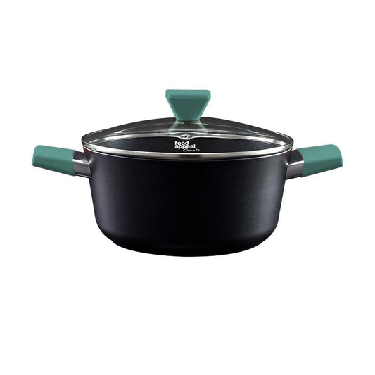 סיר 28 ס״מ 6.4 ליטר ידיות ירוקות Food Appeal מסדרת Casual Plus