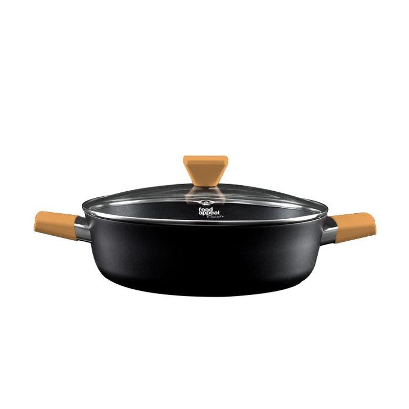 סוטאז׳ 24 ס״מ 2.8 ליטר ידיות חרדל Food Appeal מסדרת Casual plus