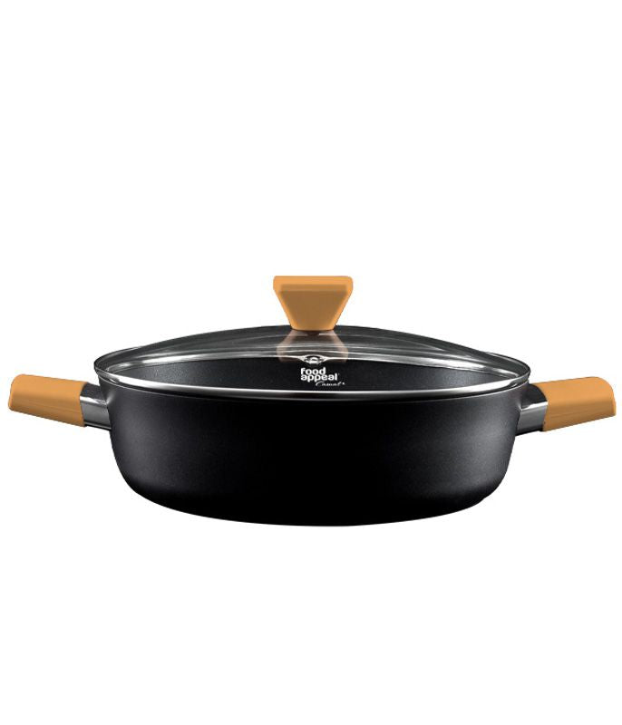 סוטאז׳ 24 ס״מ 2.8 ליטר ידיות חרדל Food Appeal מסדרת Casual plus