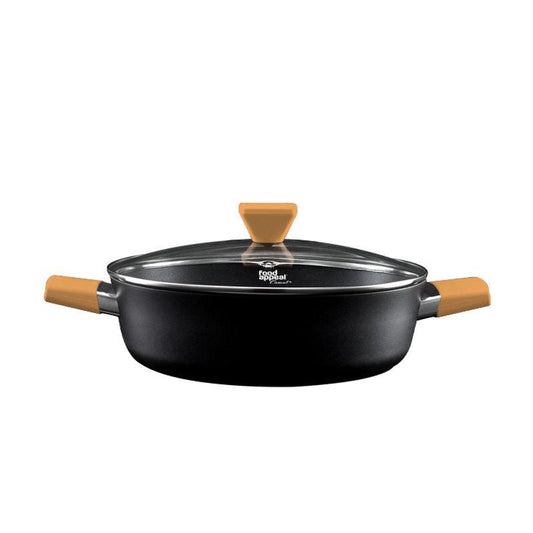 סוטאז׳ 24 ס״מ 2.8 ליטר ידיות חרדל Food Appeal מסדרת Casual plus