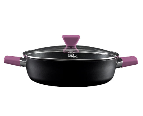 סוטאז׳ 28 ס״מ 4.2 ליטר ידיות סגולות Food Appeal מסדרת Casual plus