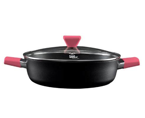 סוטאז׳ 32 ס״מ 5.4 ליטר ידיות ורודות Food Appeal מסדרת Casual plus