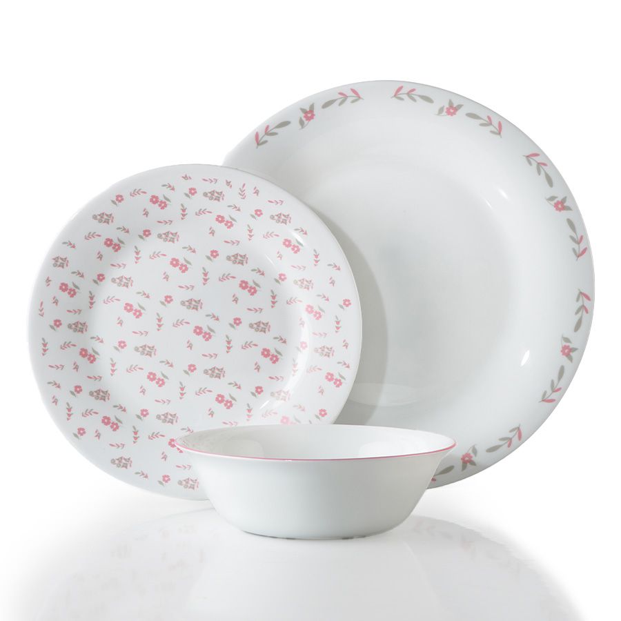 סט צלחות אופל 18 חלקים Food Appeal דגם VINTAGE