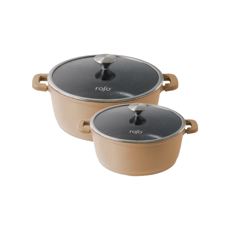 מארז סירים 20 + 24 ס״מ ROSO סדרת Mono