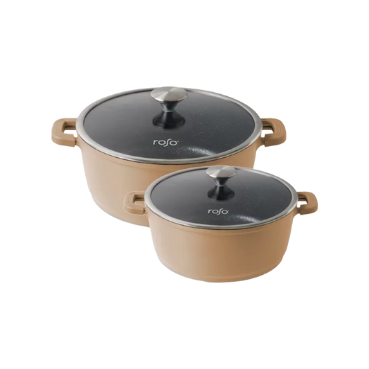 מארז סירים 20 + 24 ס״מ ROSO סדרת Mono